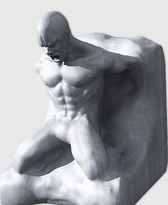 lwo sculpture man stone statue