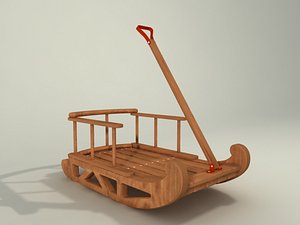 sled toy 3d model