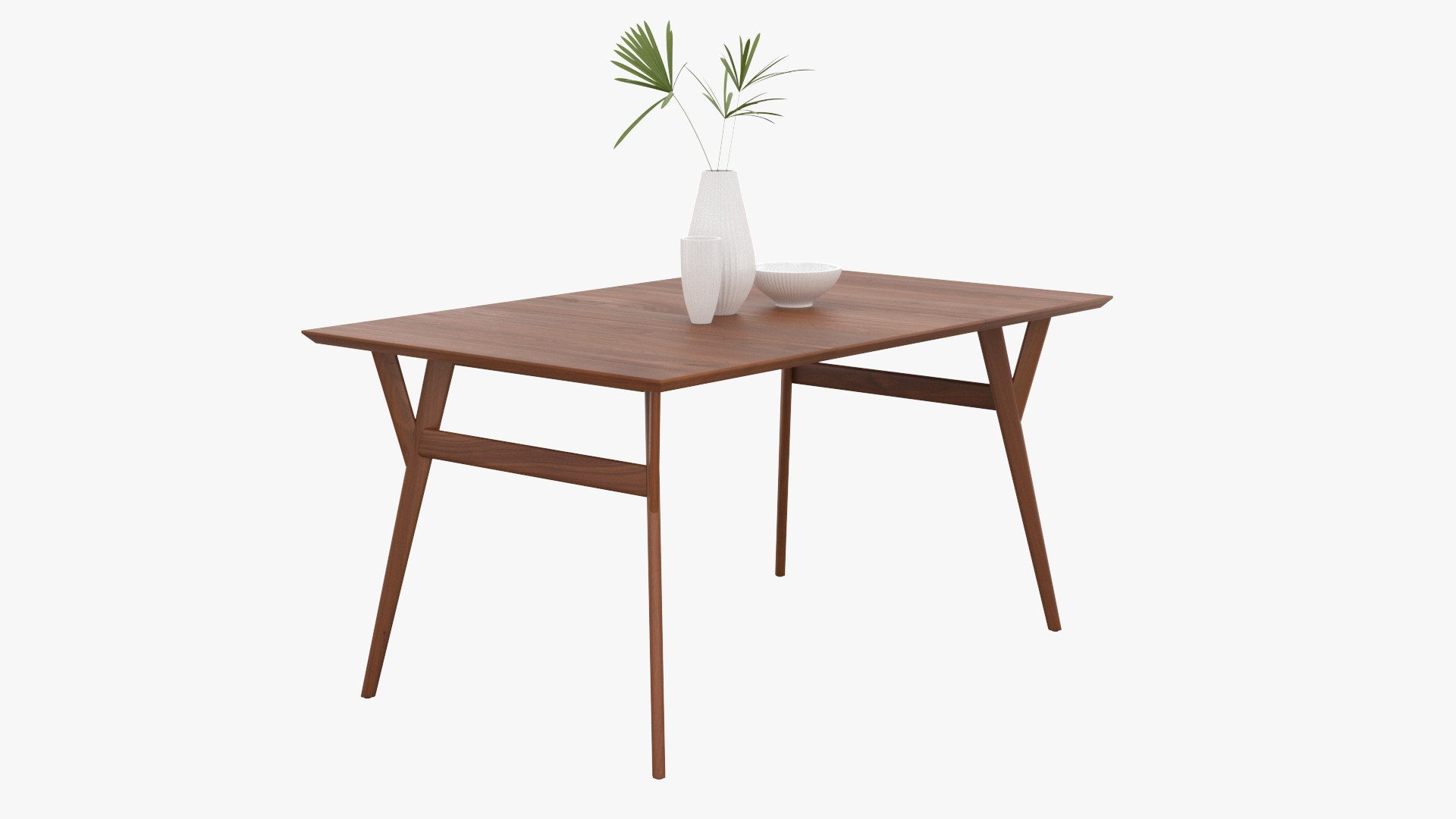 Mid century shop expandable dining table