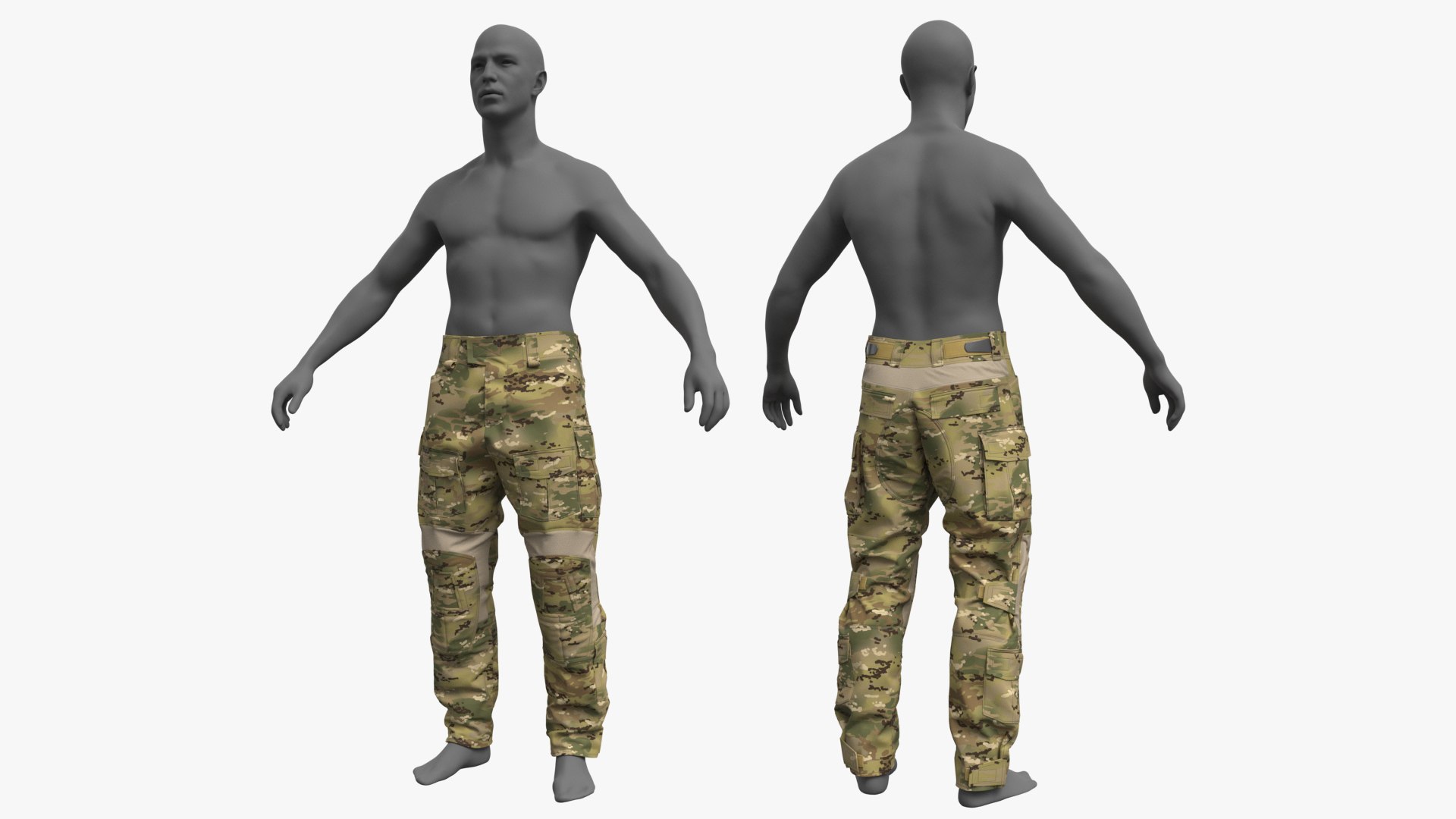 Crye G3 Combat Pants - Marvelous Designer 3D Model - TurboSquid 1947593