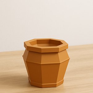 Low poly Vases 3D model