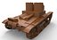 3D soviet tank t-26 towers