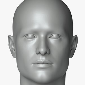 3D 8 Male Head Sculpt 01 3D model Low-poly 3D model