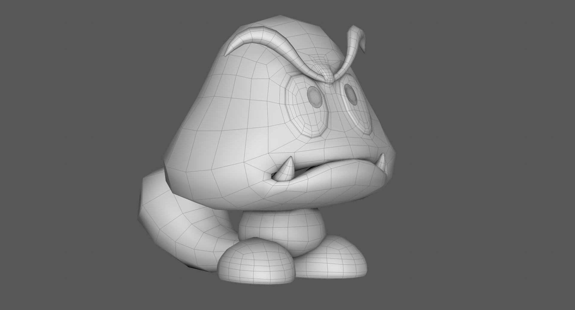 Tail Goomba Super Mario 3D Model - TurboSquid 1366524
