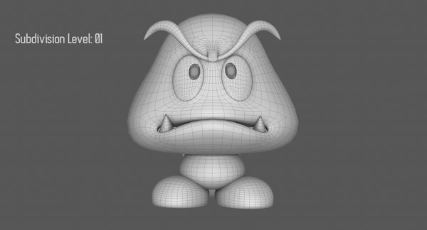 modelo 3d Tail Goomba Super Mario Assets - TurboSquid 1366524