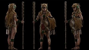 3D Mayan Warrior
