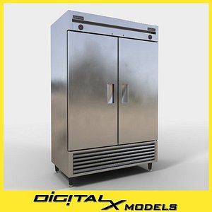 3d commercial refrigerator 2