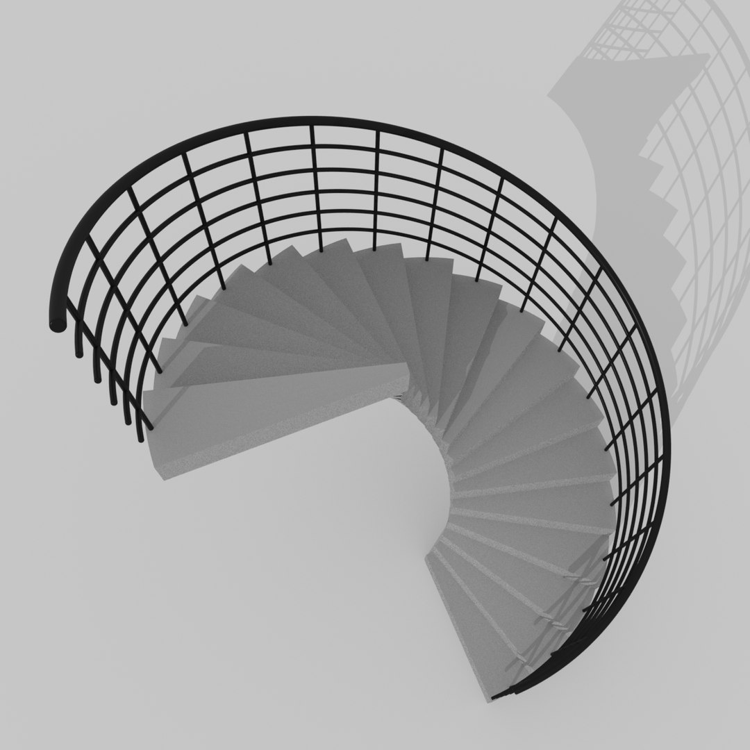 Spiral Staircase model - TurboSquid 1767805