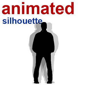 free silhouette looping animation 3d model