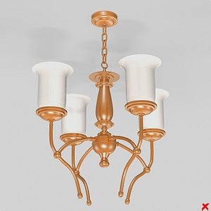 chandelier light lamp 3ds
