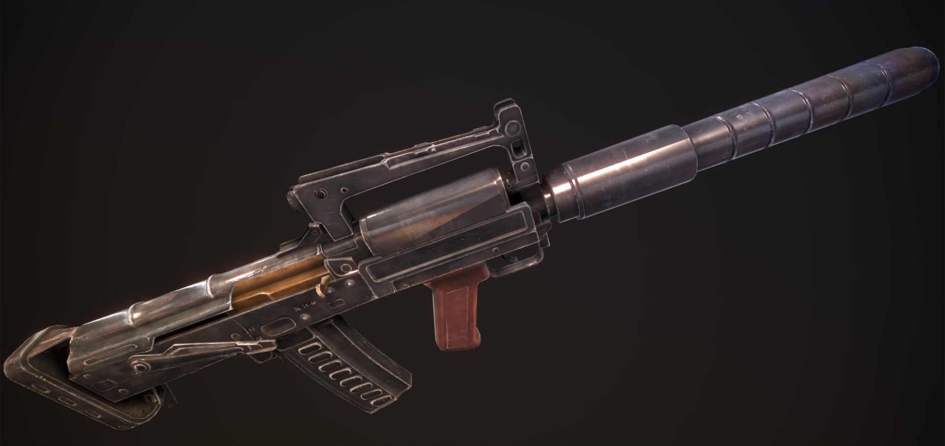 3D Ots-14 Groza Model - TurboSquid 1361819