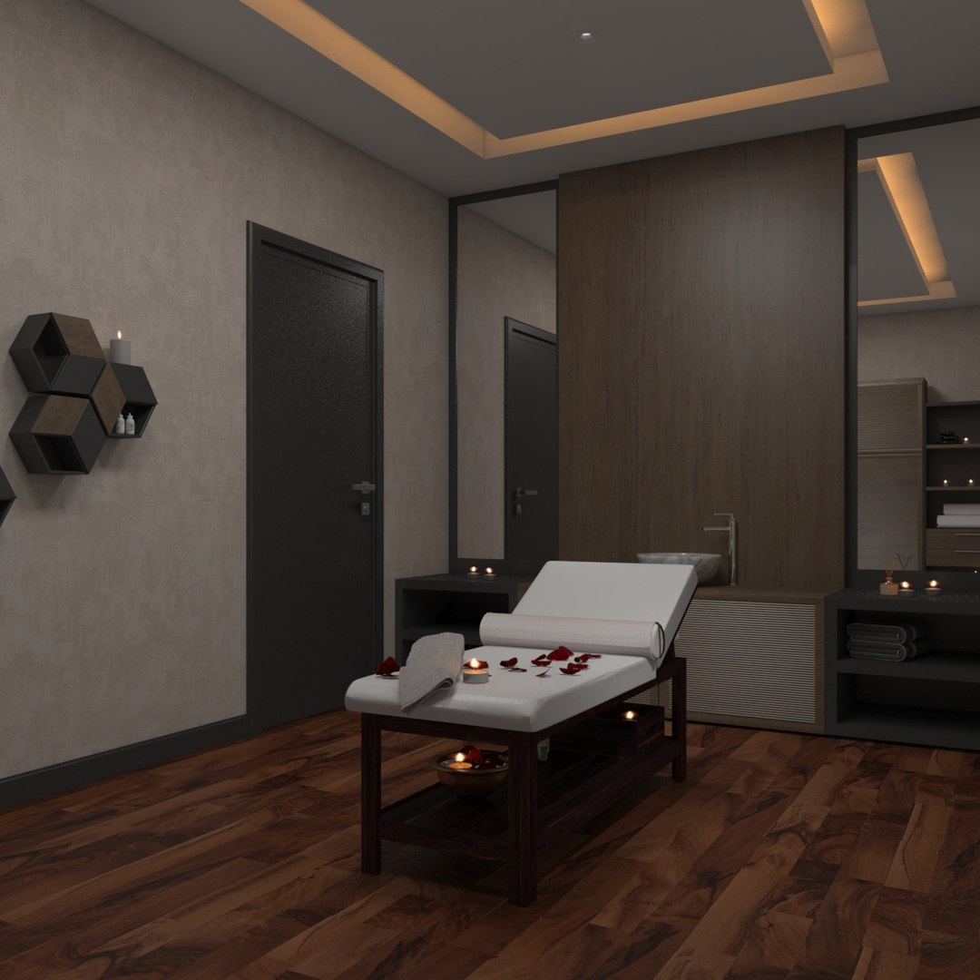 3D Spa Massage Room - TurboSquid 1256499