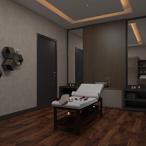 3D spa massage room