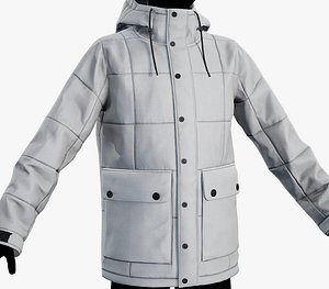White Winter Jacket Style 1