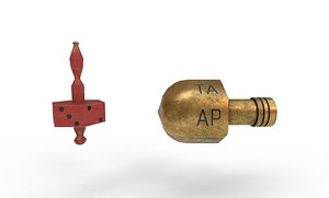 3D model teetotum spinning