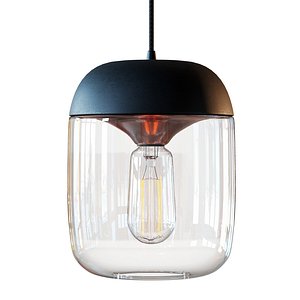 Acorn Black Hanging Lamp by Vita copenhagen