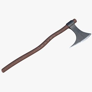 3D axe viking bearded