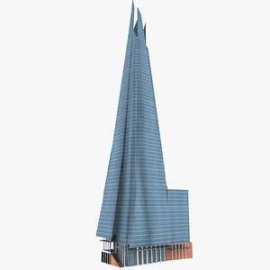 3d shard building model