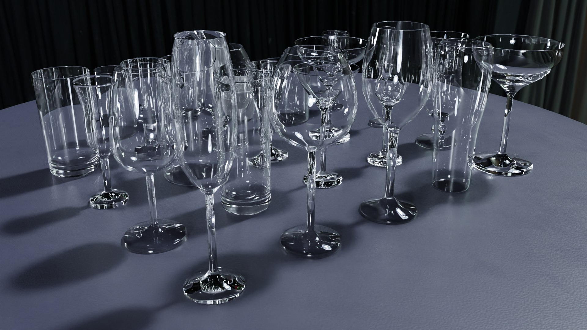 3D Model Glass Pack Collection - TurboSquid 1956561