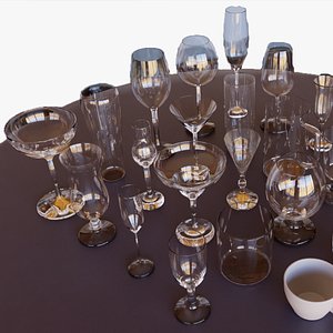3D model Glass pack collection