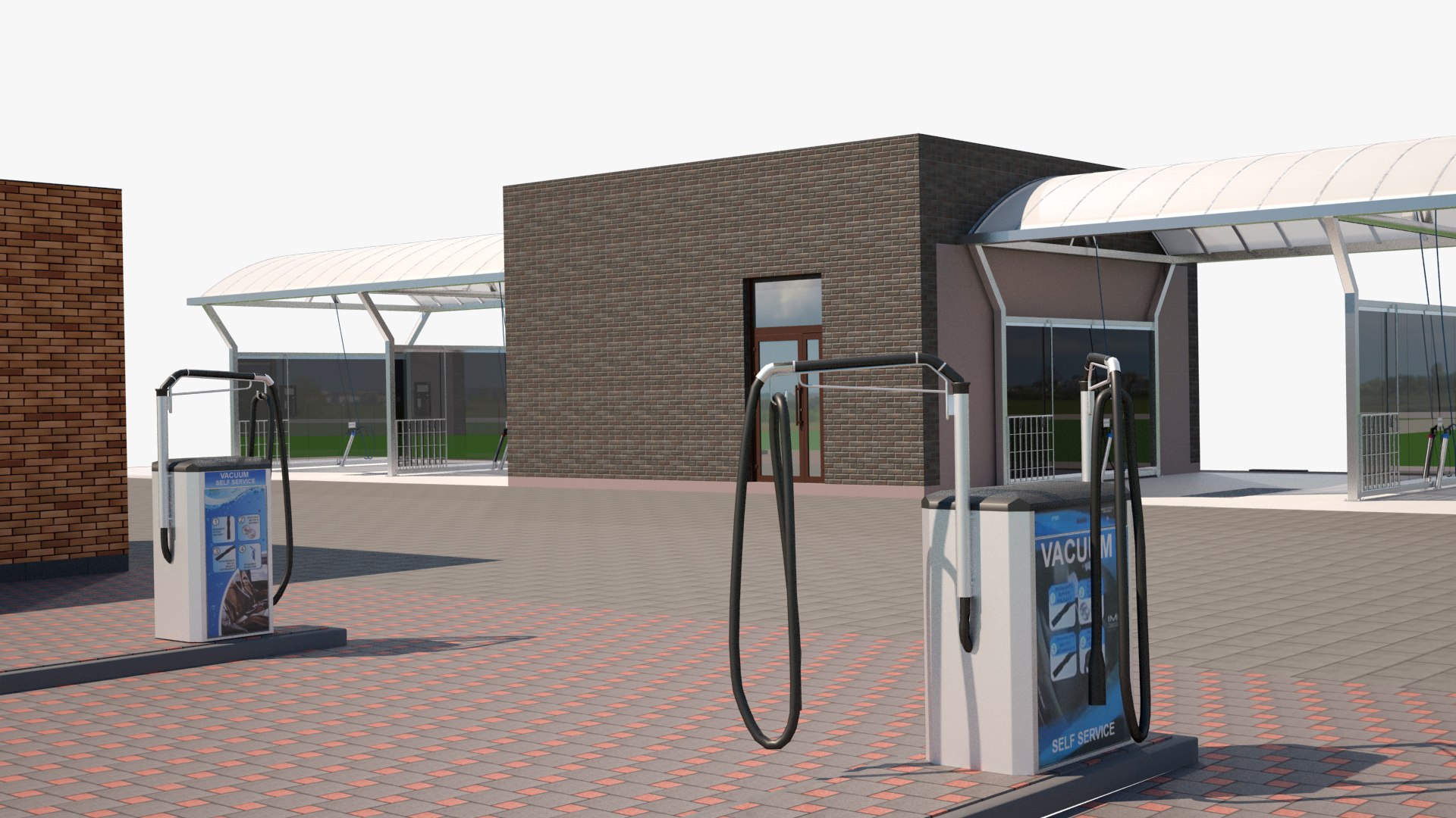 SelfService Car Wash 3D Model TurboSquid 2007241