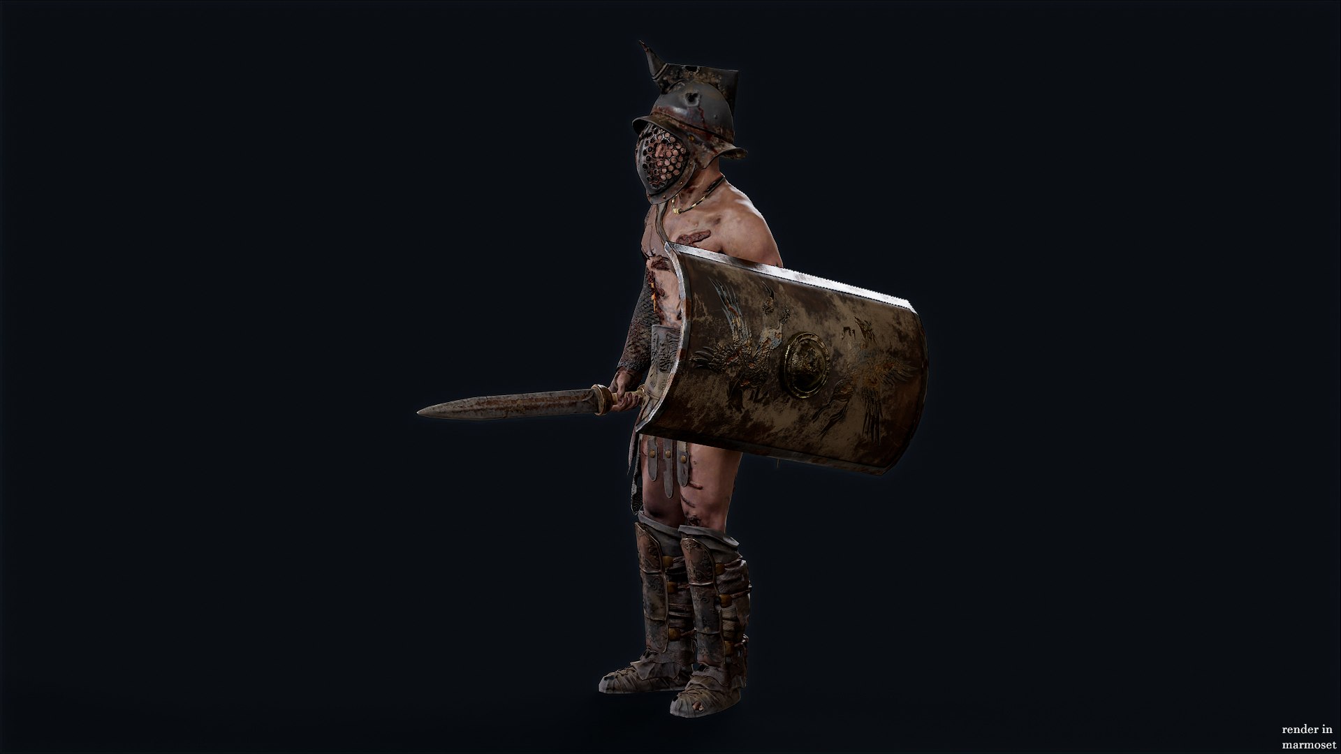 3D GLADIATOR MU1 Model - TurboSquid 2325279
