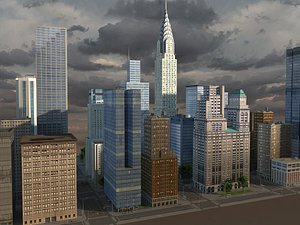 city metropolis generic 3ds
