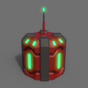 PBR Sci-Fi Building A03 3D model