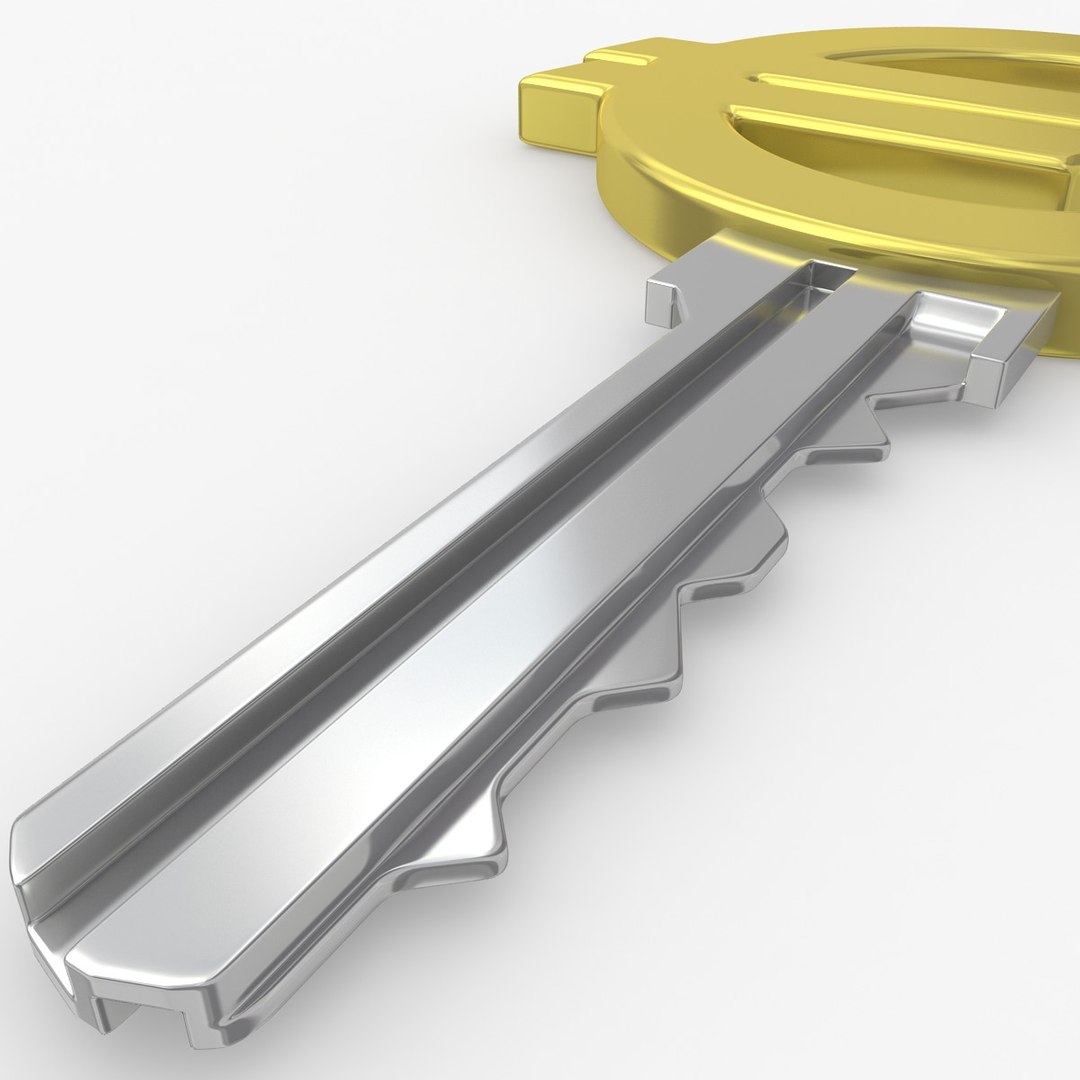 Realistic Euro Key 3d Max