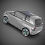 3d small electric car model