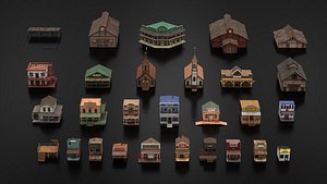 West Wild Building Set 01