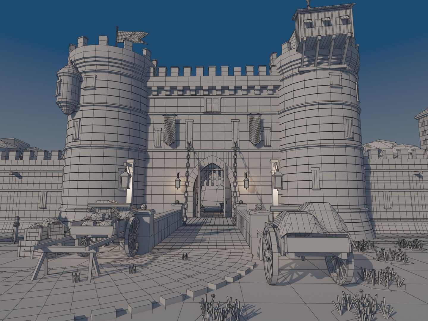 3D Low Poly Castle Gatehouse - 49 Game Ready Models https://p.turbosquid.com/ts-thumb/gD/Lm78KO/R9/18_wireframe/jpg/1792609991/1920x1080/fit_q87/263ca4a4c2643b197fcf943aea00876af0fb2a78/18_wireframe.jpg