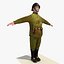 Low Poly WW1 teniente soldado alemán