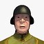 Low Poly WW1 teniente soldado alemán