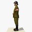 Low Poly WW1 teniente soldado alemán