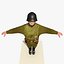Low Poly WW1 teniente soldado alemán