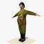 Low Poly WW1 teniente soldado alemán