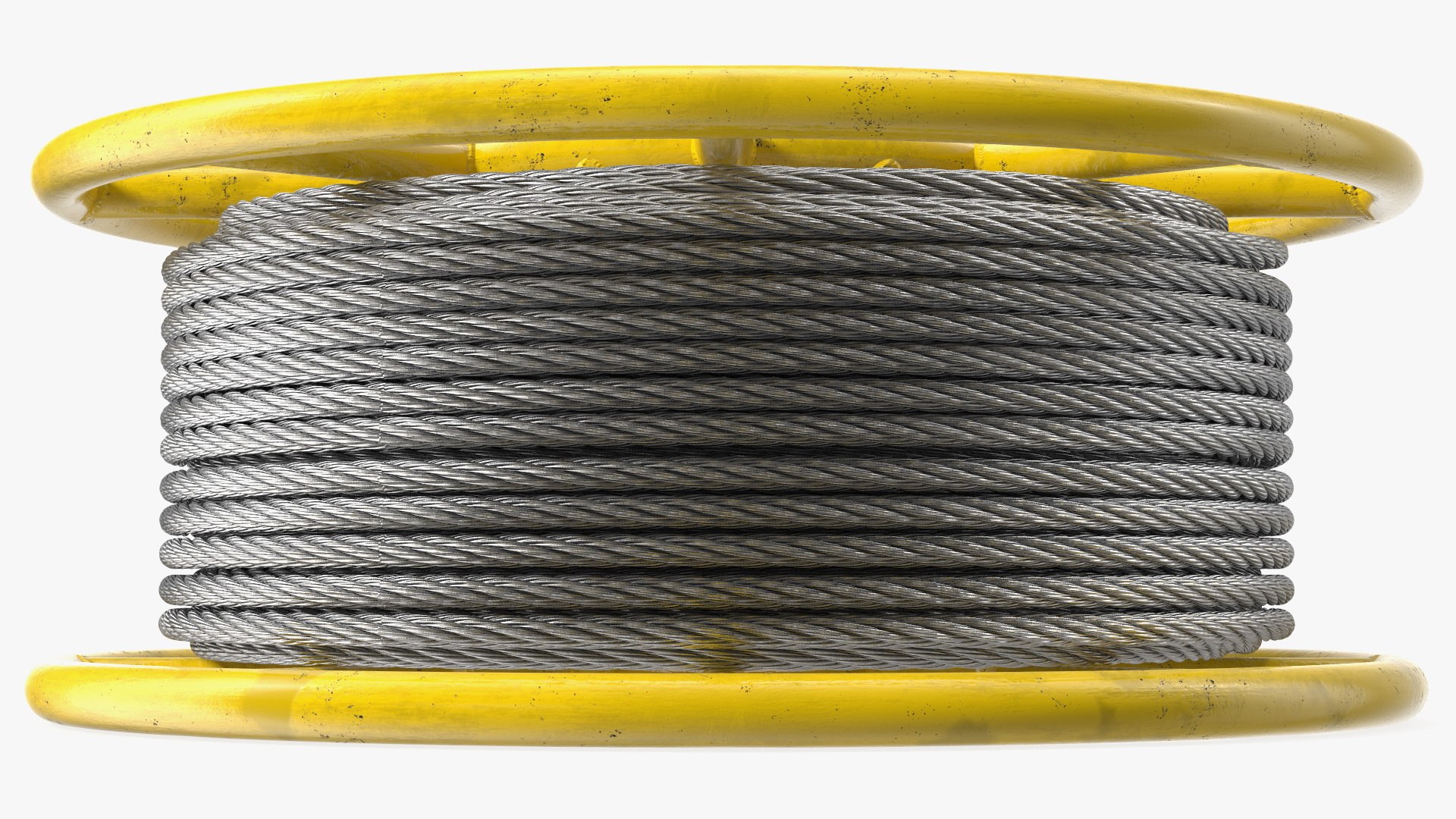3D Model Anti Twisting Steel Wire Rope Per Reel Yellow - TurboSquid 2049100