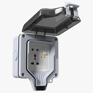 Electrical Socket Outdoor Wall Single