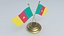 Modèle 3D du drapeau du Cameroun