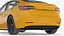 3D Tesla Model 3 Taxi model