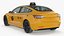 3D Tesla Model 3 Taxi model