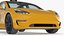 3D Tesla Model 3 Taxi model