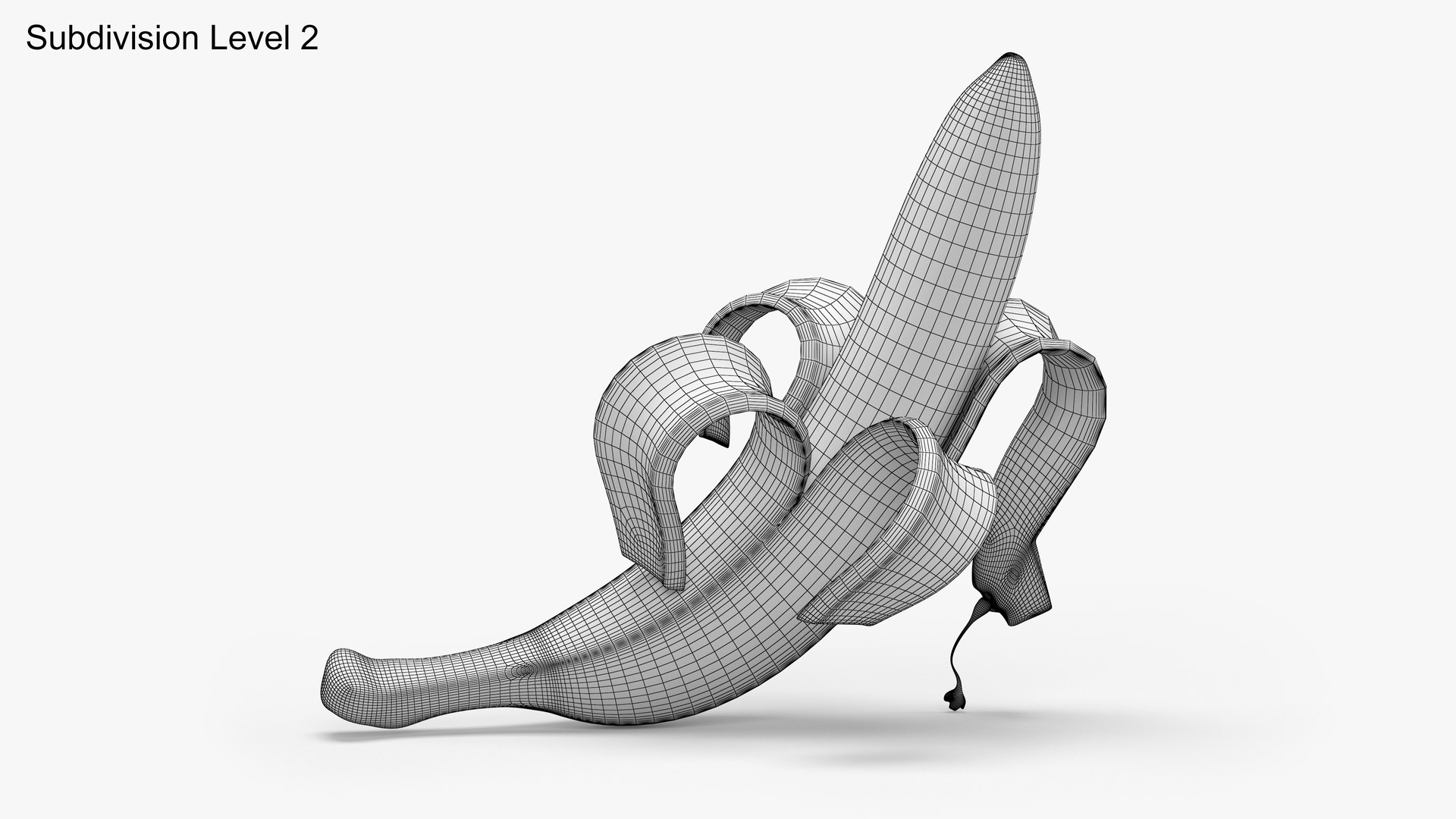 3D model yellow banana peel https://p.turbosquid.com/ts-thumb/gD/YsTg9x/B5axRvKO/10wireframesdiv2/png/1584622752/1920x1080/fit_q87/fb3f5cd699c1d53cef8ca7329d4f244e079940d1/10wireframesdiv2.jpg