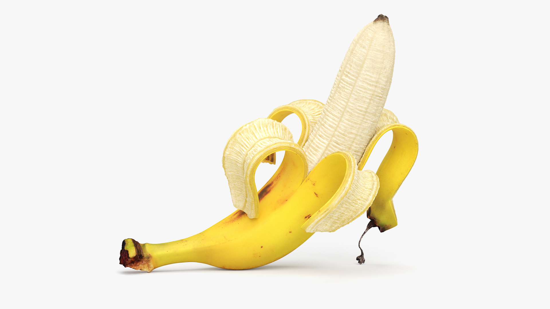 a banana peel 3D Model in Fruit 3DExport