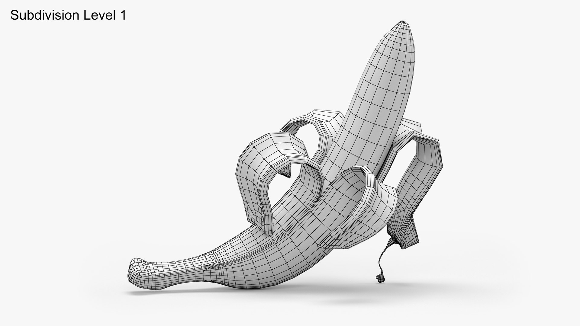 3D model yellow banana peel https://p.turbosquid.com/ts-thumb/gD/YsTg9x/eI1D1gSC/09wireframesdiv1/png/1584622752/1920x1080/fit_q87/8483df826c77d0b938dda35552bef032617fa4c7/09wireframesdiv1.jpg