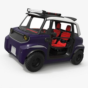 Electric Adventure Buggy Microcar Purple