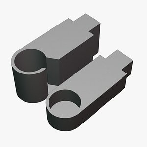 Light Bar Wall Mount Holder 3D