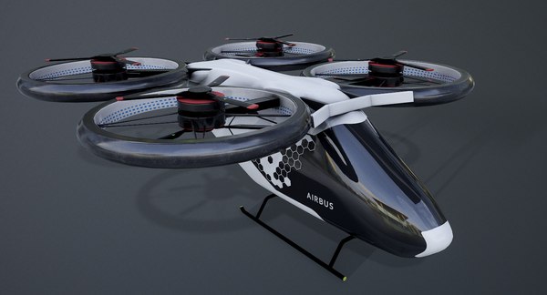 Airbus flying taxi model - TurboSquid 1394573