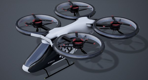 Airbus flying taxi model - TurboSquid 1394573